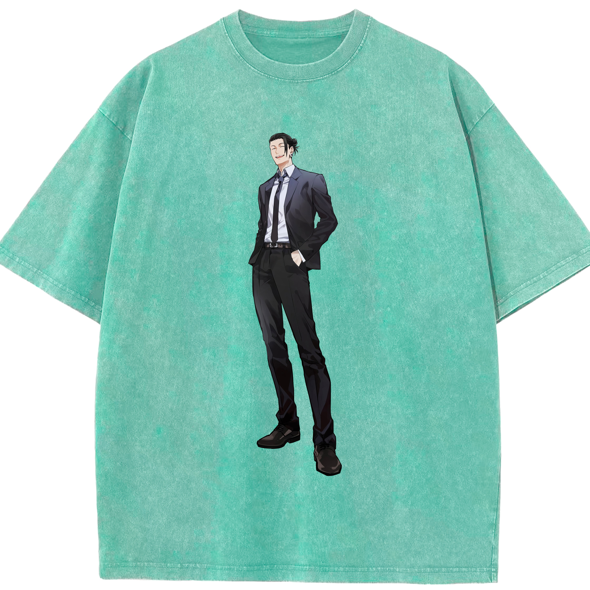 （画像用） 呪術廻戦 Jujutsu Kaisen 綿100% ヴィンテージ風 半袖Tシャツ（フロントプリント）